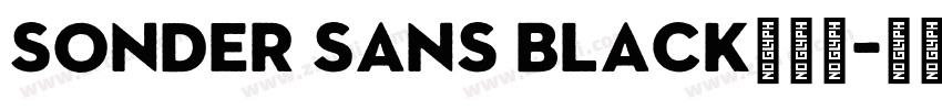 Sonder Sans Black免费下字体转换